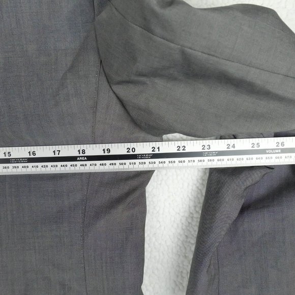 Massimo Dutti Blazer Jacket Mens 40R Gray Two Button Double Vented Wool - Picture 8 of 16